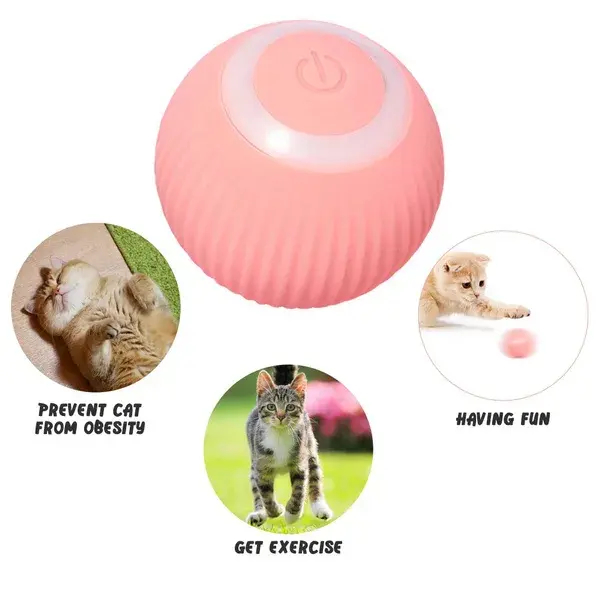 Pelota Rodante Automática Eléctrica Recargable para Gatos