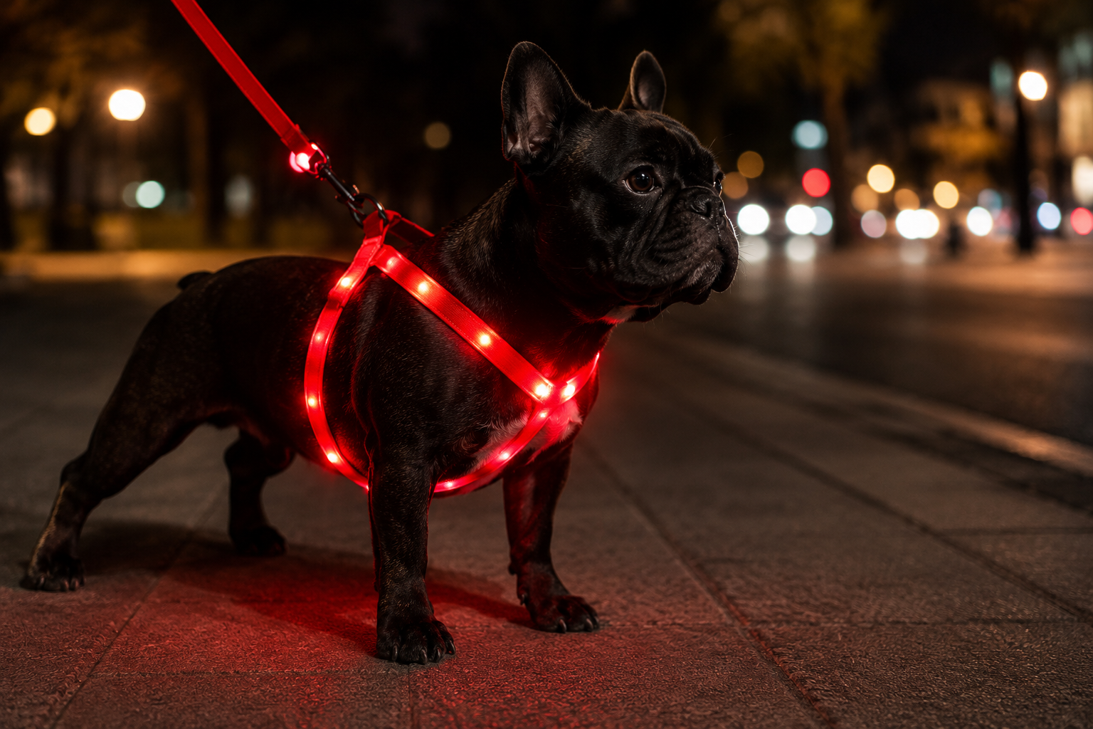 Pechera con Luz LED para Perros | Seguridad Nocturna y Estilo | Varios Colores Petluxe