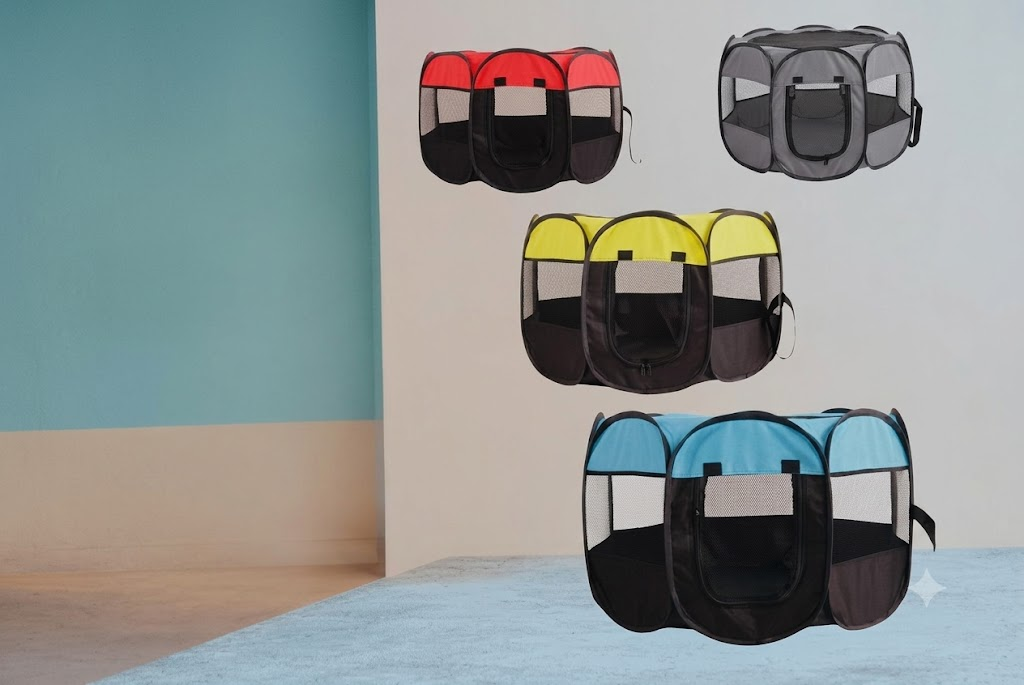 Corral Plegable Premium para Mascotas – Espacio Seguro Libertad con Control 🐾