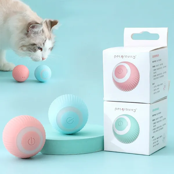 Pelota Rodante Automática Eléctrica Recargable para Gatos