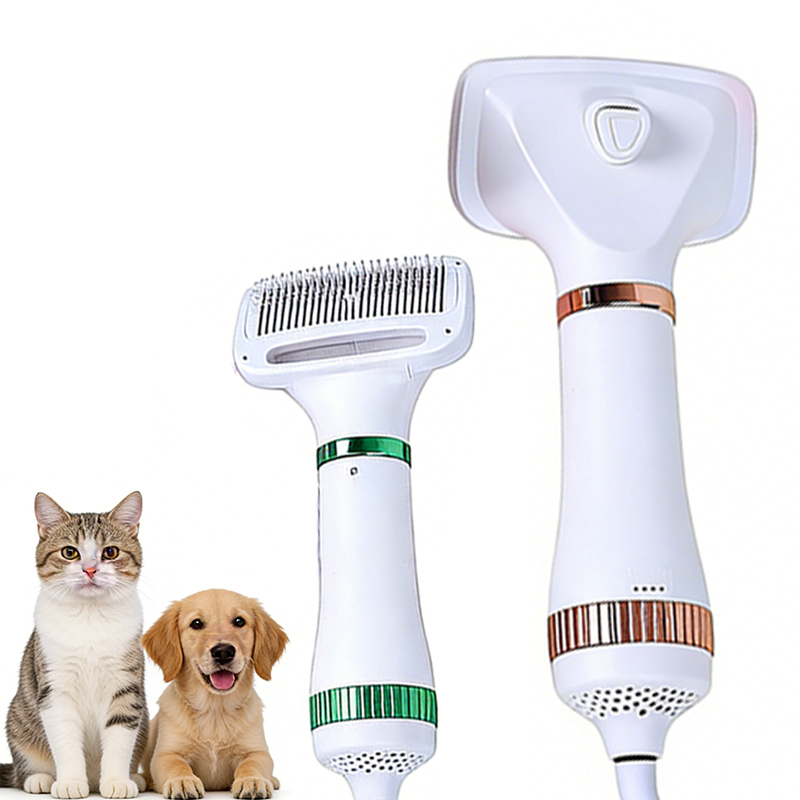 Cepillo Secador Profesional 2 en 1 para Mascotas – Seca Cepilla y Desenreda en Minutos 🐾💨