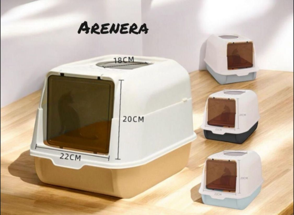 Arenera de Gato Cubierta con Pala de Obsequio