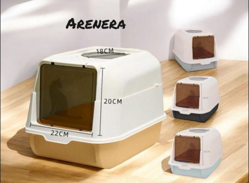 Arenera de Gato Cubierta con Pala de Obsequio