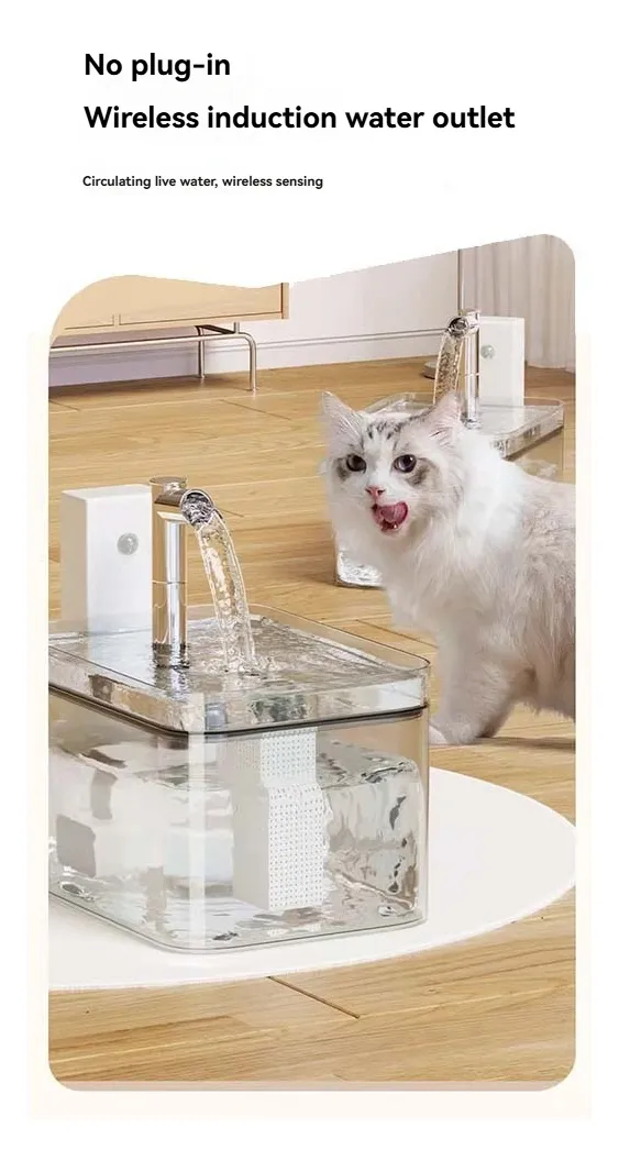 Dispensador de Agua para Mascotas con Sensor de Proximidad