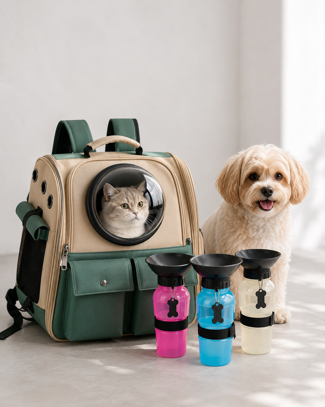 Kit Aventura Premium 🐾 — Mochila Cápsula + Termo Portátil
